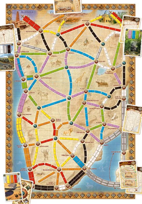 Ticket To Ride: The Heart Of Africa - Brætspil