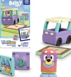 Tile Town - Bluey Magnetiske Mini Legesæt - Granny Janet Tile Set