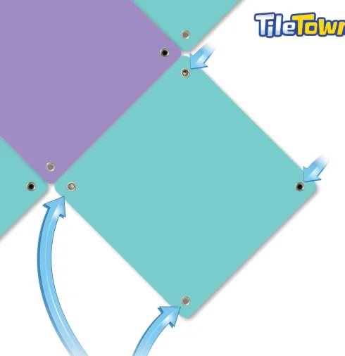 Tile Town - Bluey Magnetiske Mini Legesæt - Granny Janet Tile Set