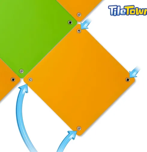 Tile Town -Bluey Magnetiske Mini Legesæt - Keepy Uppy Bingo Tile Set