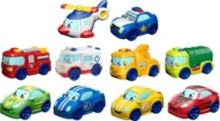 Tiny Teamsterz - Legetøjs Biler - Soft Touch - 3-Pak - Assorteret