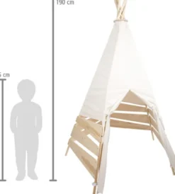 Tipi Telt Til Børn - Hvid - Small Foot