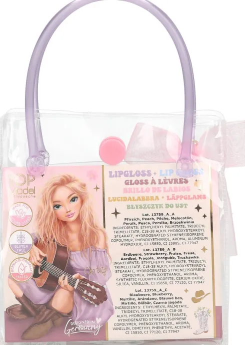 Top Model - Lipgloss Til Børn - Cowgirl - Pink. Rosa, Lilla - 3-Pak