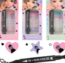 Top Model - Tattoo Pen Med Glitter Sten - Beauty And Me