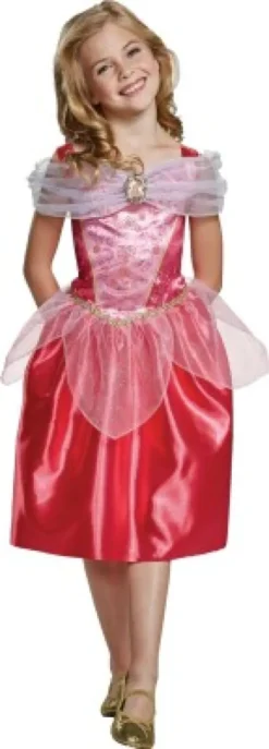 Tornerose Kostume Til Børn - 128 CM