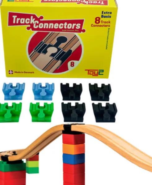 Toy2 Track Connectors - Extra Basis - 8 Dele