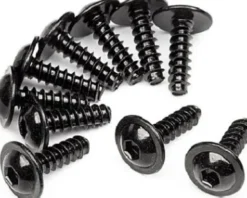 T.P Flanged Screw M3X10Mm - 10 Pcs - Mv23075 - Maverick Rc