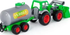 Traktor Med Frontlæsser Og Tankvogn - Til Børn - Polesie - 57 CM