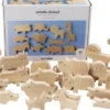 Trædyr - Bondegård Og Safari - H 3-14,5 CM - Tykkelse 2 CM - 44 Stk