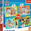 Trefl Paw Patrol Puslespil 4-I-1 - Happy Family