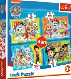 Trefl Paw Patrol Puslespil 4-I-1 - Happy Family
