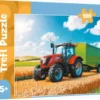 Trefl - Puslespil - Traktor Med Trailer 100 Brikker