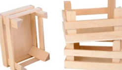 Trækasser Til Legebutik - 3 Stk - Natur - Small Foot