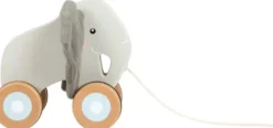 Trækdyr I Træ Til Børn - Elefant Med Knitrende Ører - Small Foot