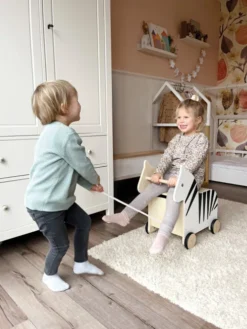 Trækdyr Legetøjskasse Til Børn - Zebra - Træ - Small Foot