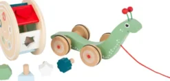 Trækdyr Med Puttekasse - Snegl - Træ - Small Foot