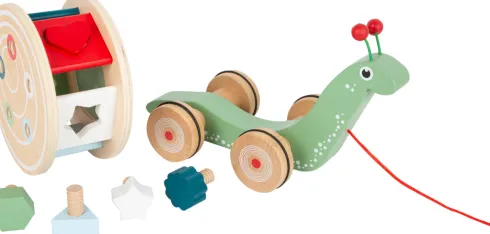Trækdyr Med Puttekasse - Snegl - Træ - Small Foot