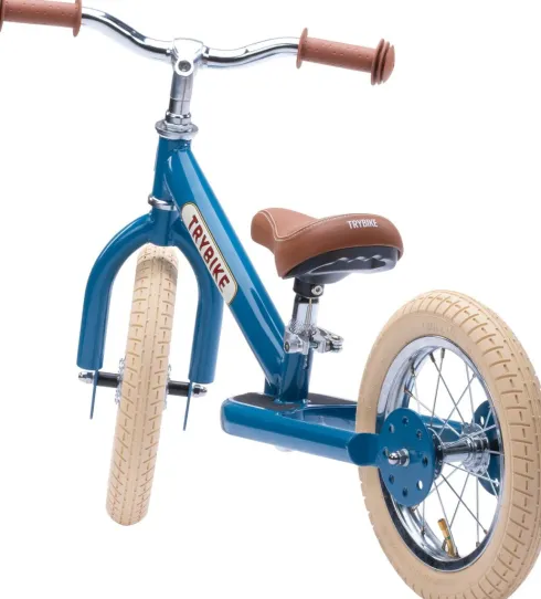 Trybike - 2 Hjul Stål - Vintage Blå