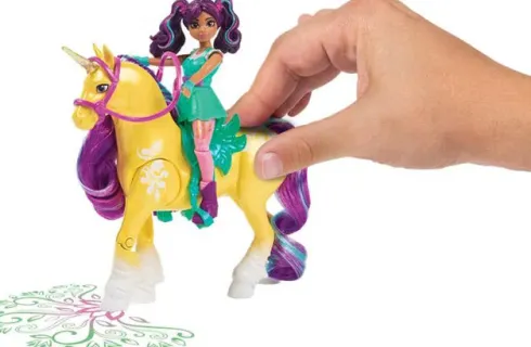 Unicorn Academy - Dukke Ava & Plante Magisk Blad