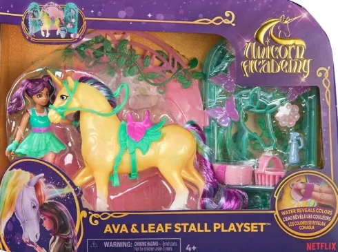 Unicorn Academy - Enhjørningeakademiet Ava & Leaf Stald Legesæt - 6072051