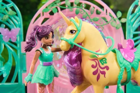 Unicorn Academy - Enhjørningeakademiet Ava & Leaf Stald Legesæt - 6072051