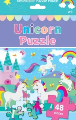 Unicorn Puzzle - 48 Brikker - Enhjørning Puslespil