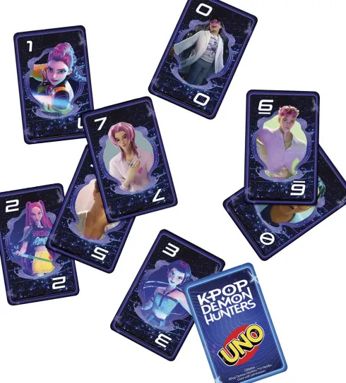 Uno - K-Pop Demon Hunters - Kortspil - Mattel Games Jrv01