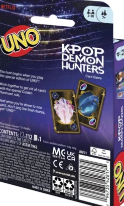 Uno - K-Pop Demon Hunters - Kortspil - Mattel Games Jrv01