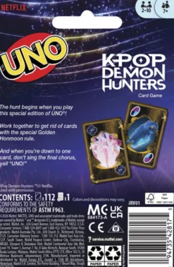 Uno - K-Pop Demon Hunters - Kortspil - Mattel Games Jrv01