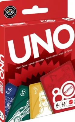 Uno - 80-Års Jubilæumsudgave - Rubinrød - Kortspil