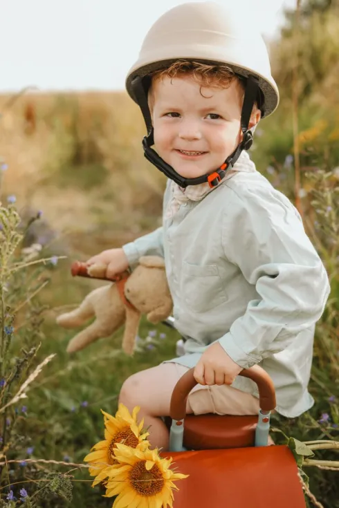 Vanilla Copenhagen - Cykelhjelm Til Børn - Beige - S - 51-54 CM