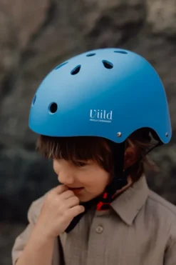 Vanilla Copenhagen - Cykelhjelm Til Børn - Azur Blå - S - 49-55 CM