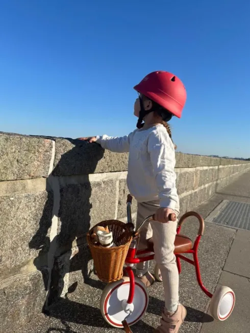 Vanilla Copenhagen - Cykelhjelm Til Børn - Bær Rød - Xs - 48-52 CM