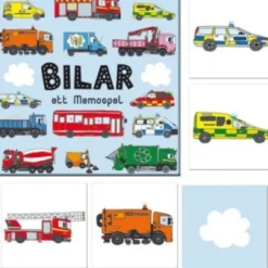 Vendespil Til Børn - Bil Memo - 32 Kort