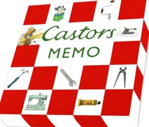 Vendespil Til Børn - Castors Memo - 40 Brikker