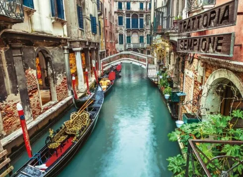 Venedig Puslespil - Canal Grande - High Quality - 1000 Brikker - Clementoni