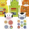 Viga - Aktivitetstavler Til Væg - Ko, Kat, Frø, Zebra Og Giraf - 5 Stk