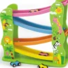 Viga - Car Slider - Bilbane Jungle I Træ Med 4 Biler