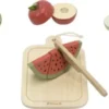 Viga Polarb - Cutting Fruits - Skærbar Frugt Legemad Sæt I Træ