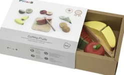 Viga Polarb - Cutting Fruits - Skærbar Frugt Legemad Sæt I Træ