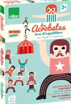 Vilac - Akrobater Stablespil - Træ - Ingela Arrhenius - 12 Dele