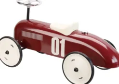 Vilac - Gåbil I Metal Til Børn - Retro - Gummihjul - Bordeaux