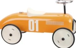 Vilac - Gåbil I Metal Til Børn - Retro - Gummihjul - Orange