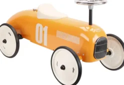 Vilac - Gåbil I Metal Til Børn - Retro - Gummihjul - Orange