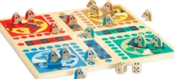 Vilac - Ludo Og Gåsespil Brætspil Til Børn - Vendbart