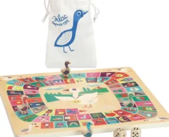 Vilac - Ludo Og Gåsespil Brætspil Til Børn - Vendbart