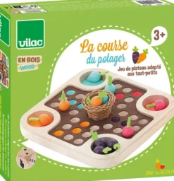 Vilac - Ludo Spil Til Børn - Grøntsager I Haven - Træ