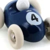 Vilac - Racerbil Legetøj I Træ - Mini - Vintage - Nr. 4 - Matrosblå
