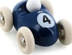 Vilac - Racerbil Legetøj I Træ - Mini - Vintage - Nr. 4 - Matrosblå