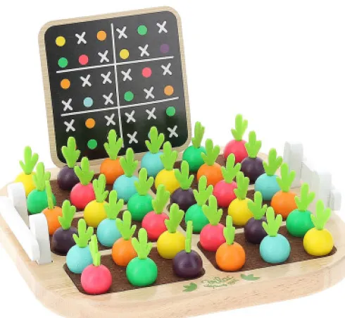 Vilac - Sudoku Brætspil Til Børn - Farver På Grøntsager - Træ